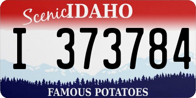 ID license plate I373784
