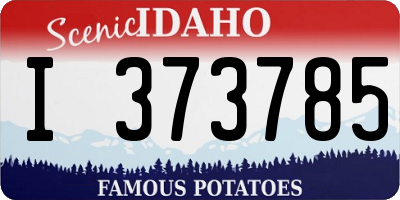 ID license plate I373785