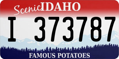 ID license plate I373787