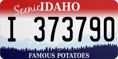 ID license plate I373790