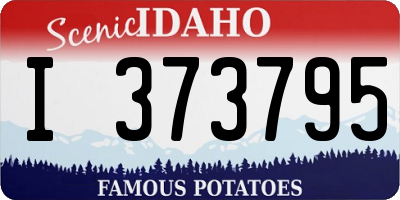 ID license plate I373795
