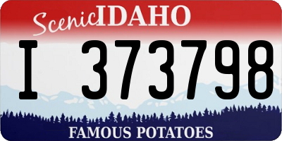 ID license plate I373798