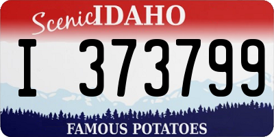 ID license plate I373799