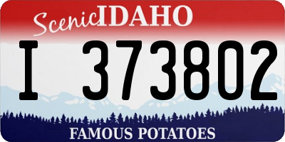 ID license plate I373802