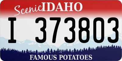 ID license plate I373803