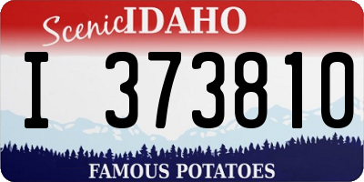 ID license plate I373810