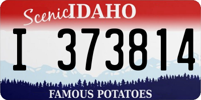 ID license plate I373814