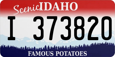 ID license plate I373820