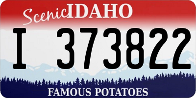 ID license plate I373822