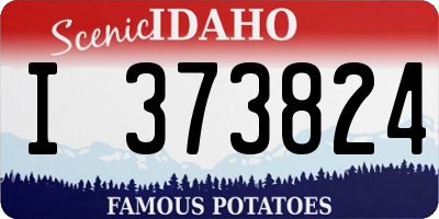 ID license plate I373824