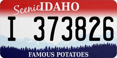ID license plate I373826