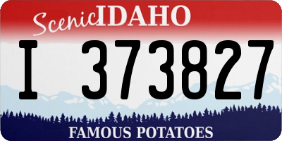 ID license plate I373827