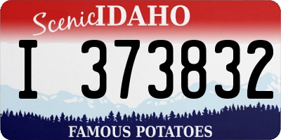 ID license plate I373832