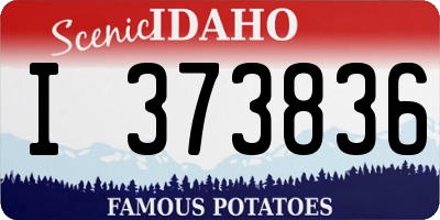 ID license plate I373836