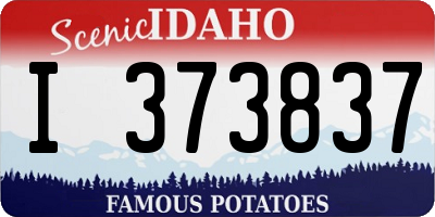 ID license plate I373837