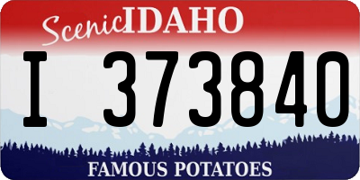 ID license plate I373840