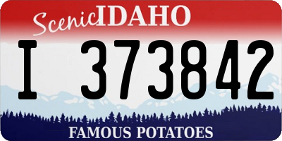 ID license plate I373842