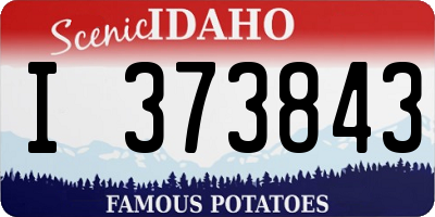 ID license plate I373843