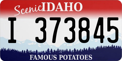 ID license plate I373845