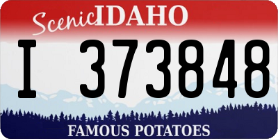 ID license plate I373848