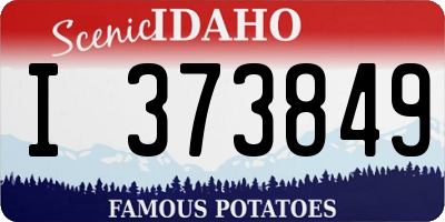 ID license plate I373849
