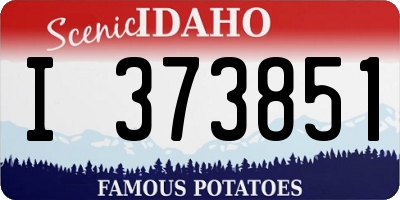 ID license plate I373851