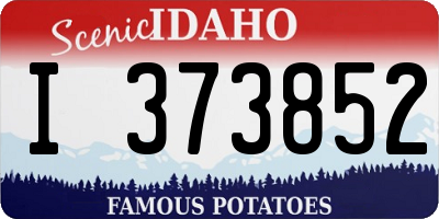 ID license plate I373852