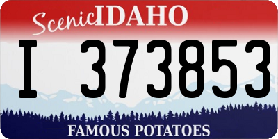 ID license plate I373853