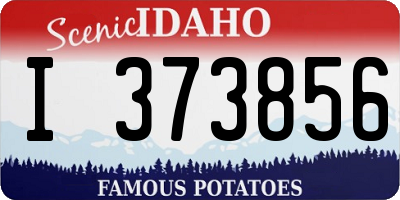 ID license plate I373856