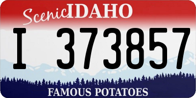 ID license plate I373857