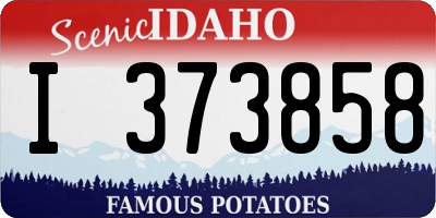 ID license plate I373858