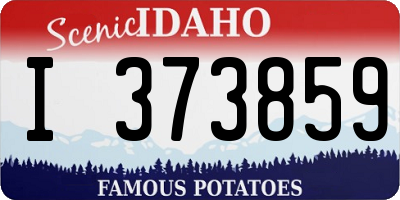 ID license plate I373859
