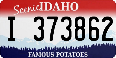ID license plate I373862