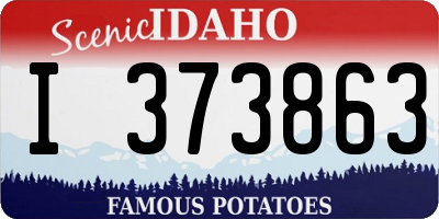 ID license plate I373863