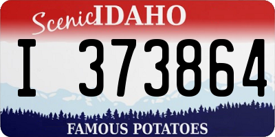 ID license plate I373864