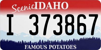 ID license plate I373867