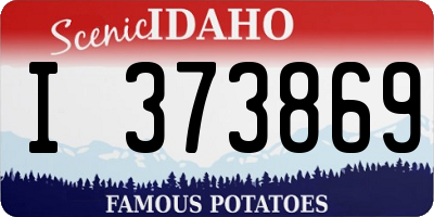 ID license plate I373869