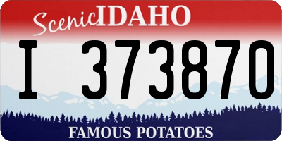 ID license plate I373870