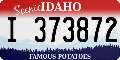 ID license plate I373872