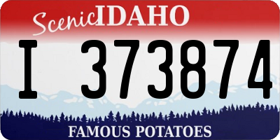 ID license plate I373874