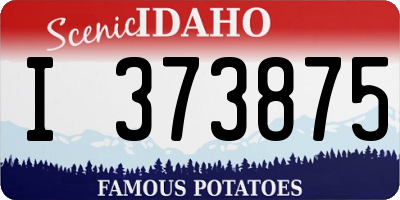 ID license plate I373875