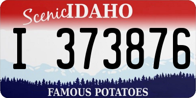 ID license plate I373876