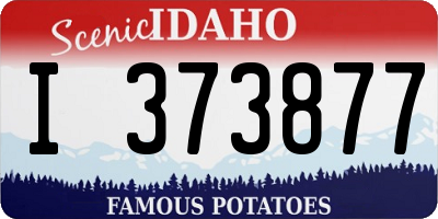 ID license plate I373877
