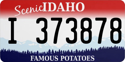 ID license plate I373878