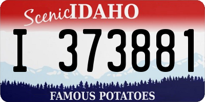 ID license plate I373881
