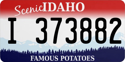ID license plate I373882