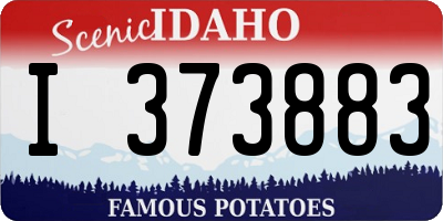 ID license plate I373883