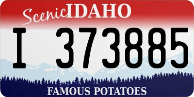 ID license plate I373885