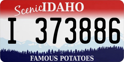 ID license plate I373886