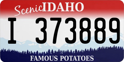 ID license plate I373889